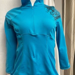 Nike Hooded Women's Pullover Half Zip Size Small